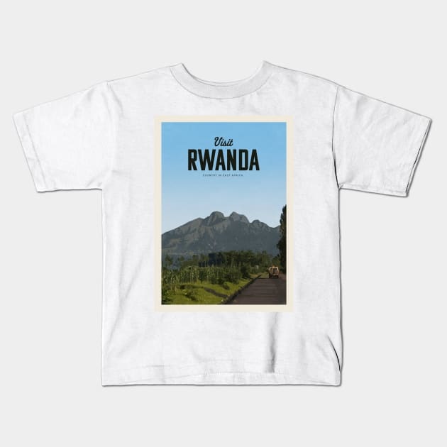 Visit Rwanda Kids T-Shirt by Mercury Club